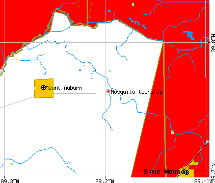 Mosquito township, IL map