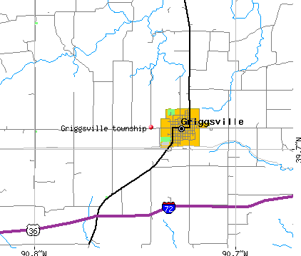 Griggsville township, IL map