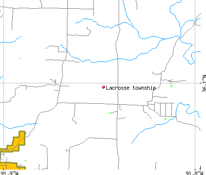 Lacrosse township, AR map