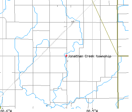 Jonathan Creek township, IL map
