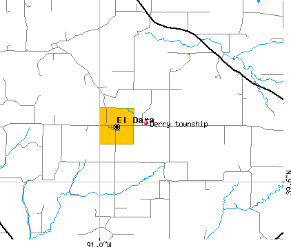 Derry township, IL map