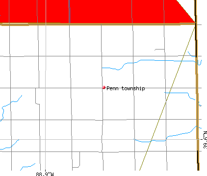 Penn township, IL map