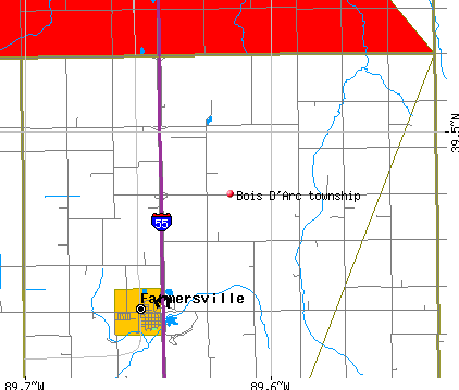Bois D'Arc township, IL map