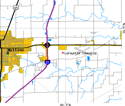Lafayette township, IL map