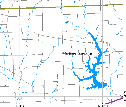 Dolson township, IL map