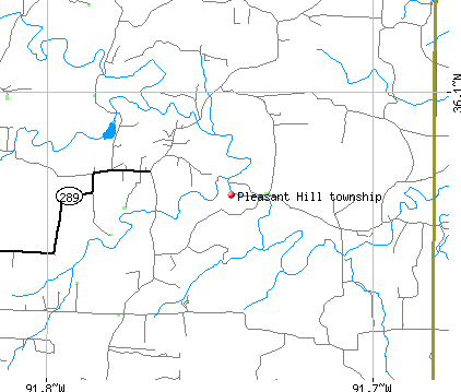 Pleasant Hill township, AR map