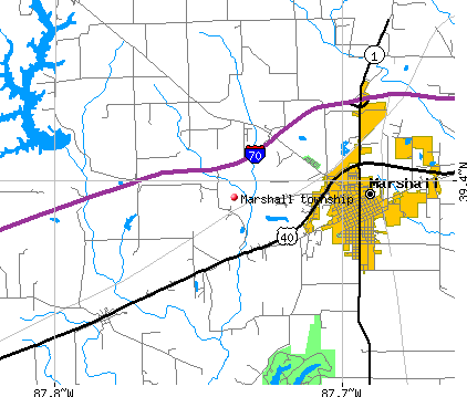Marshall township, IL map