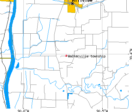 Walkerville township, IL map