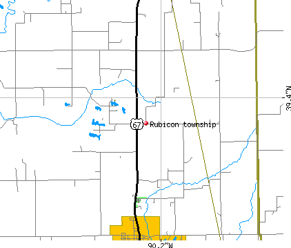Rubicon township, IL map