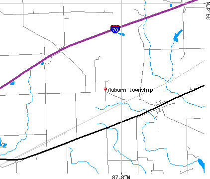 Auburn township, IL map