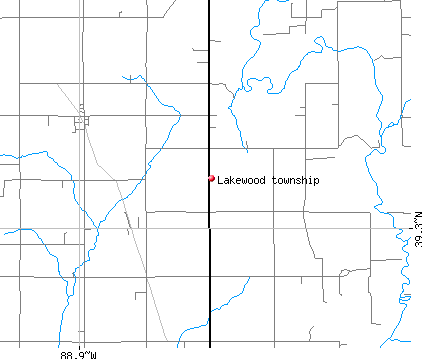 Lakewood township, IL map