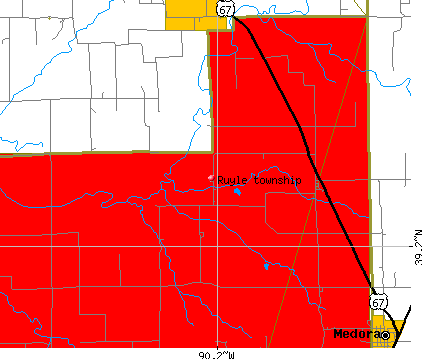 Ruyle township, IL map