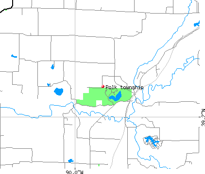 Polk township, IL map