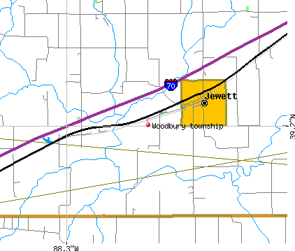 Woodbury township, IL map