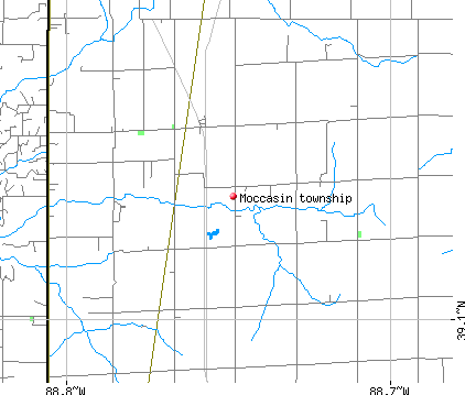 Moccasin township, IL map
