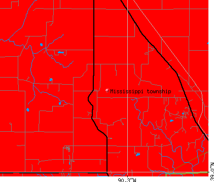 Mississippi township, IL map