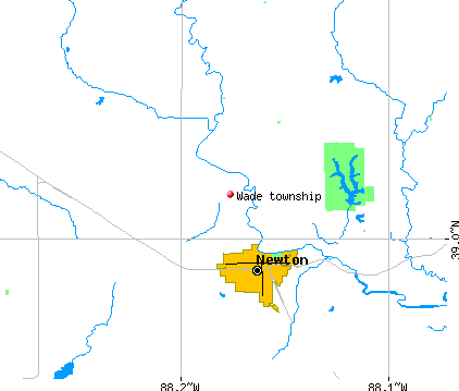 Wade township, IL map