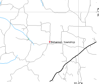 Bohannon township, AR map