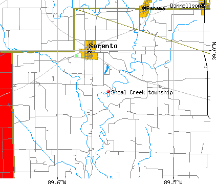 Shoal Creek township, IL map