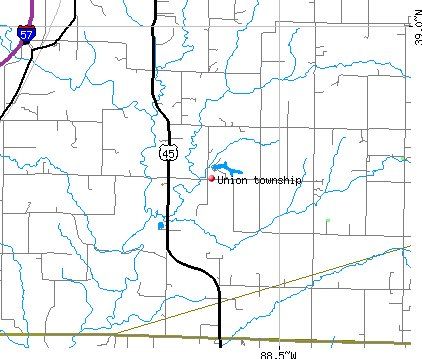 Union township, IL map