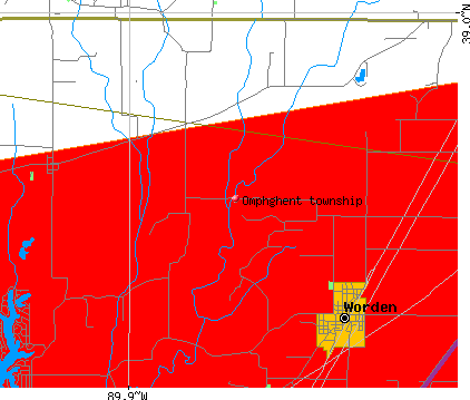 Omphghent township, IL map