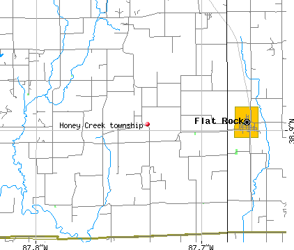 Honey Creek township, IL map