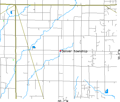 Denver township, IL map