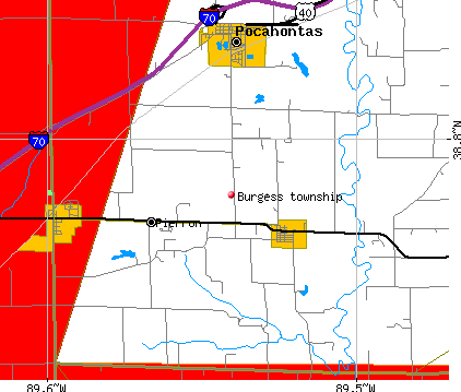 Burgess township, IL map