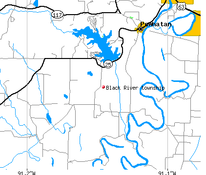 Black River township, AR map
