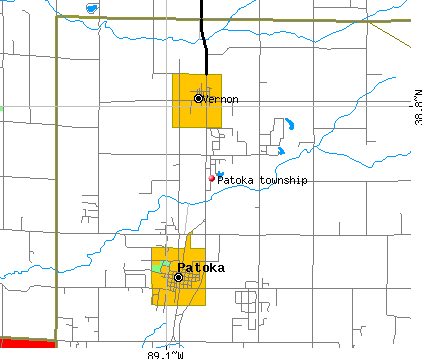 Patoka township, IL map