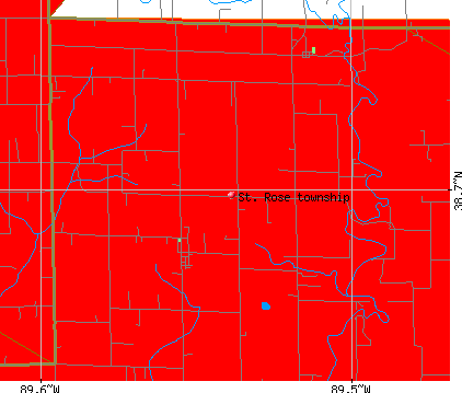 St. Rose township, IL map