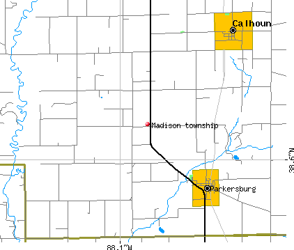 Madison township, IL map