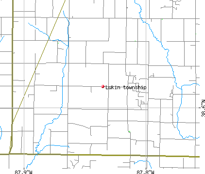 Lukin township, IL map