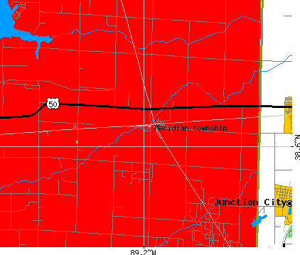 Meridian township, IL map