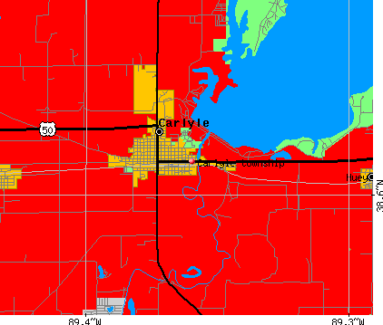 Carlyle township, IL map