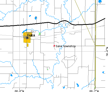 Iuka township, IL map