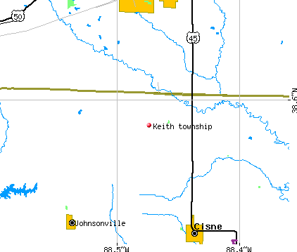 Keith township, IL map