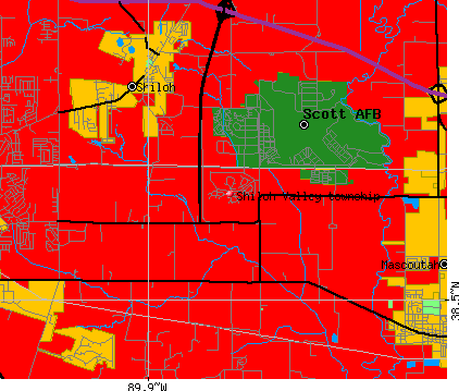 Shiloh Valley township, IL map