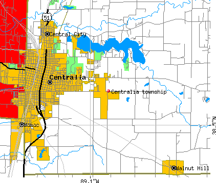 Centralia township, IL map