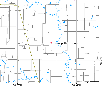 Hickory Hill township, IL map