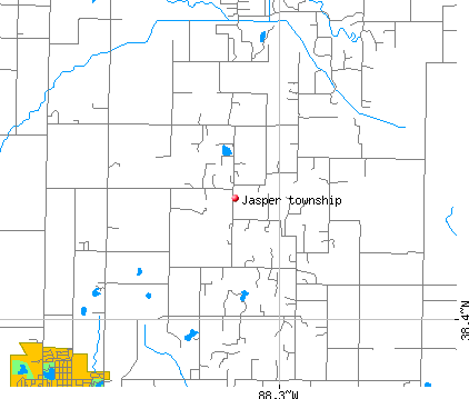 Jasper township, IL map