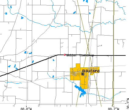 Webber township, IL map