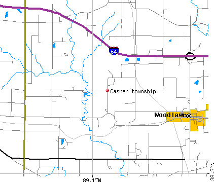 Casner township, IL map