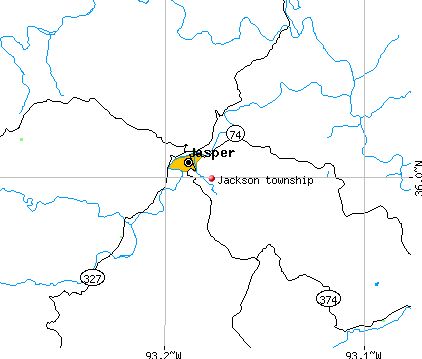 Jackson township, AR map