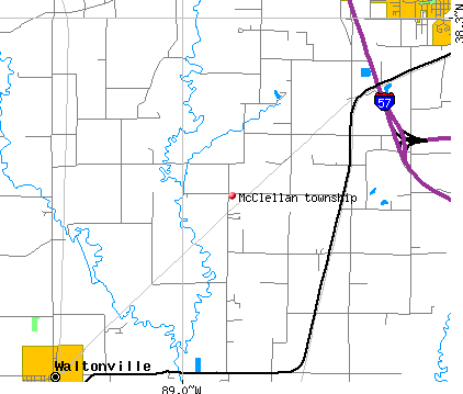 McClellan township, IL map