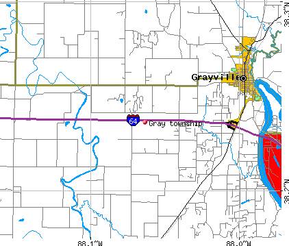 Gray township, IL map