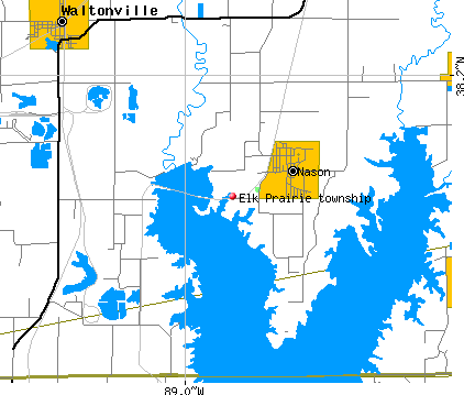 Elk Prairie township, IL map