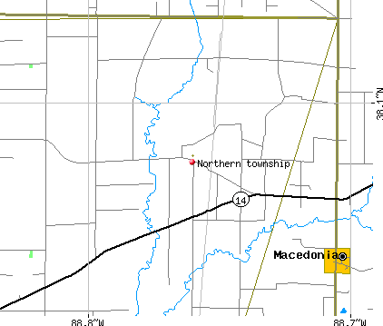 Northern township, IL map