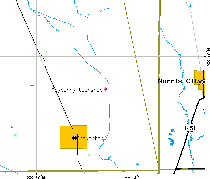 Mayberry township, IL map
