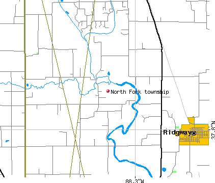 North Fork township, IL map